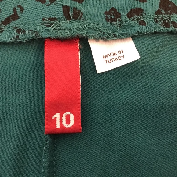 2/$25 Divided H&M Teal Patterned Leggings, 10 - Picture 12 of 15